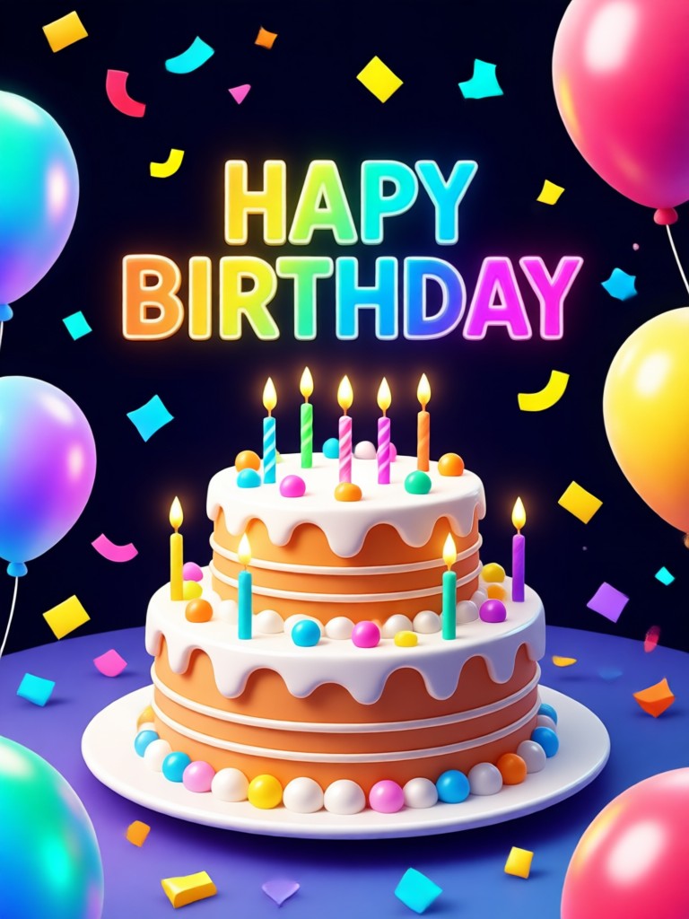 Mobile phone displaying the funpack AI birthday image generator app