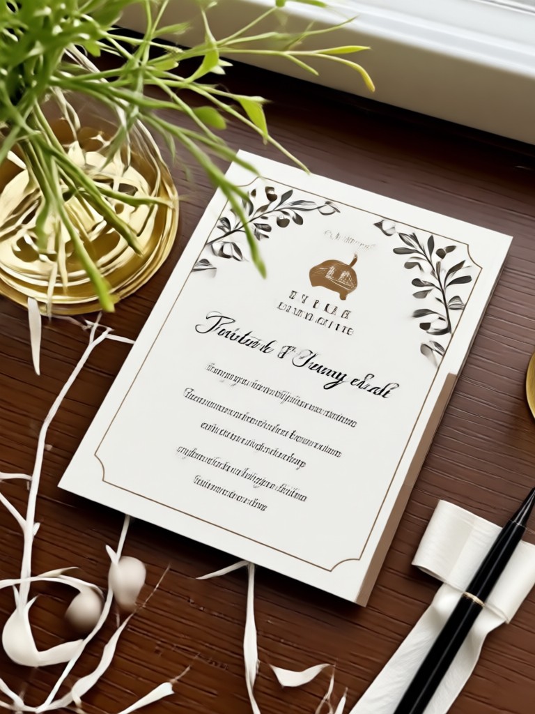 Anniversary party invitation with photo collage