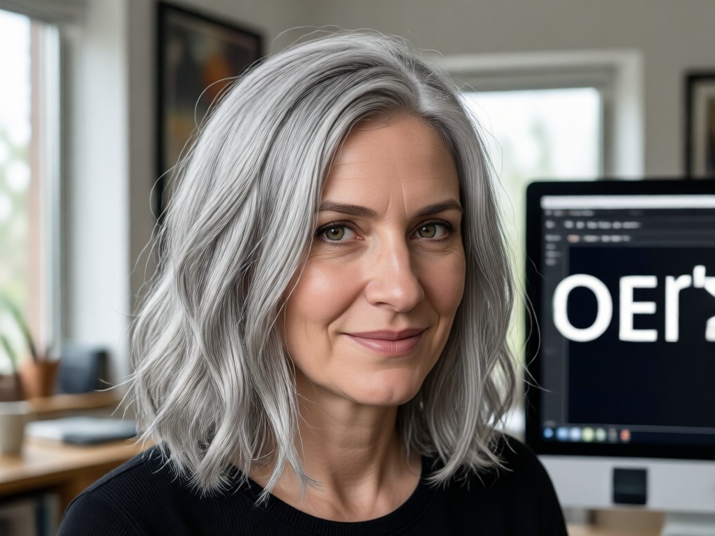 Generate AI Grey Hair Generator with one tap
