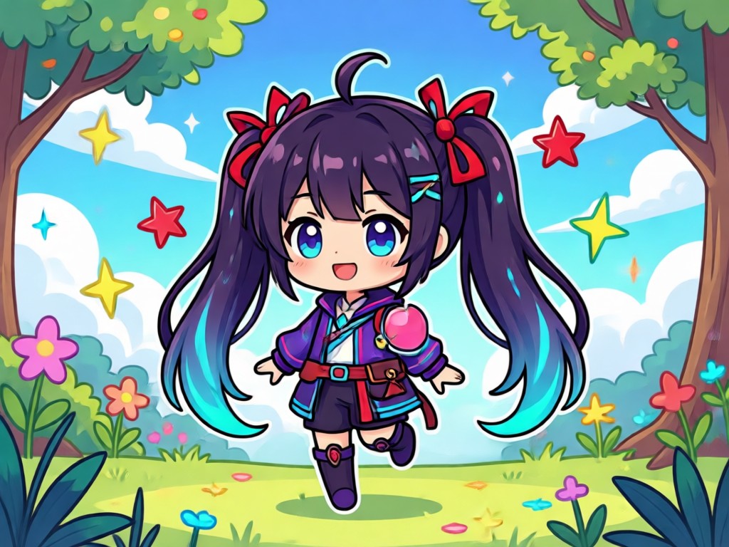 Foto transformada em avatar chibi
