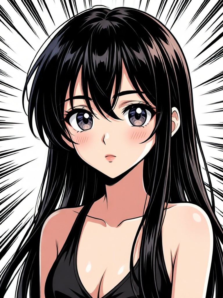 Phone screen showing AI manga generation in progress