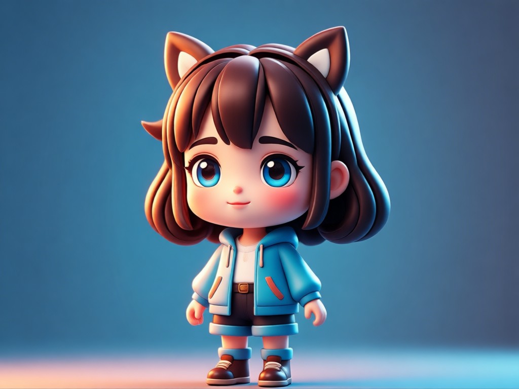 Instant 3D chibi transformation process