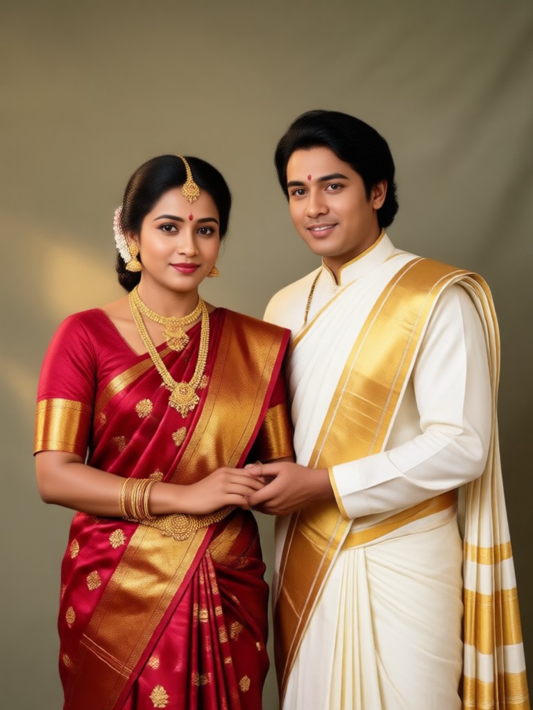 Modern Kanchipuram Silk Portraits
