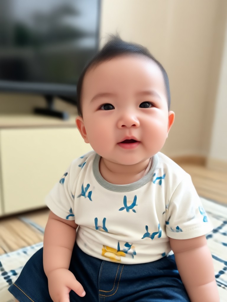 Anime style baby character