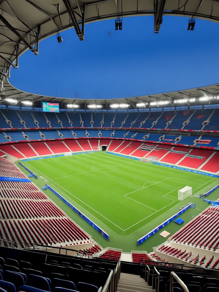 Night match stadium atmosphere AI generation