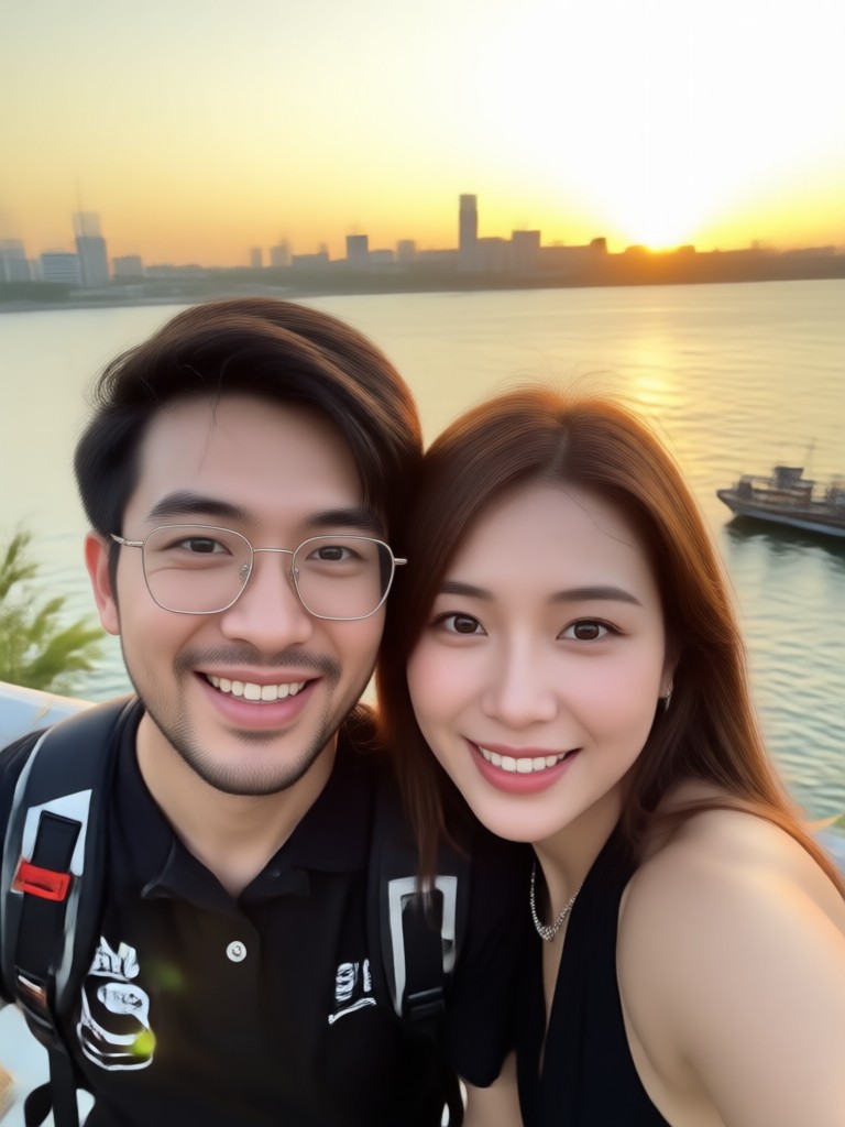 Generador de selfies de pareja estilo anime