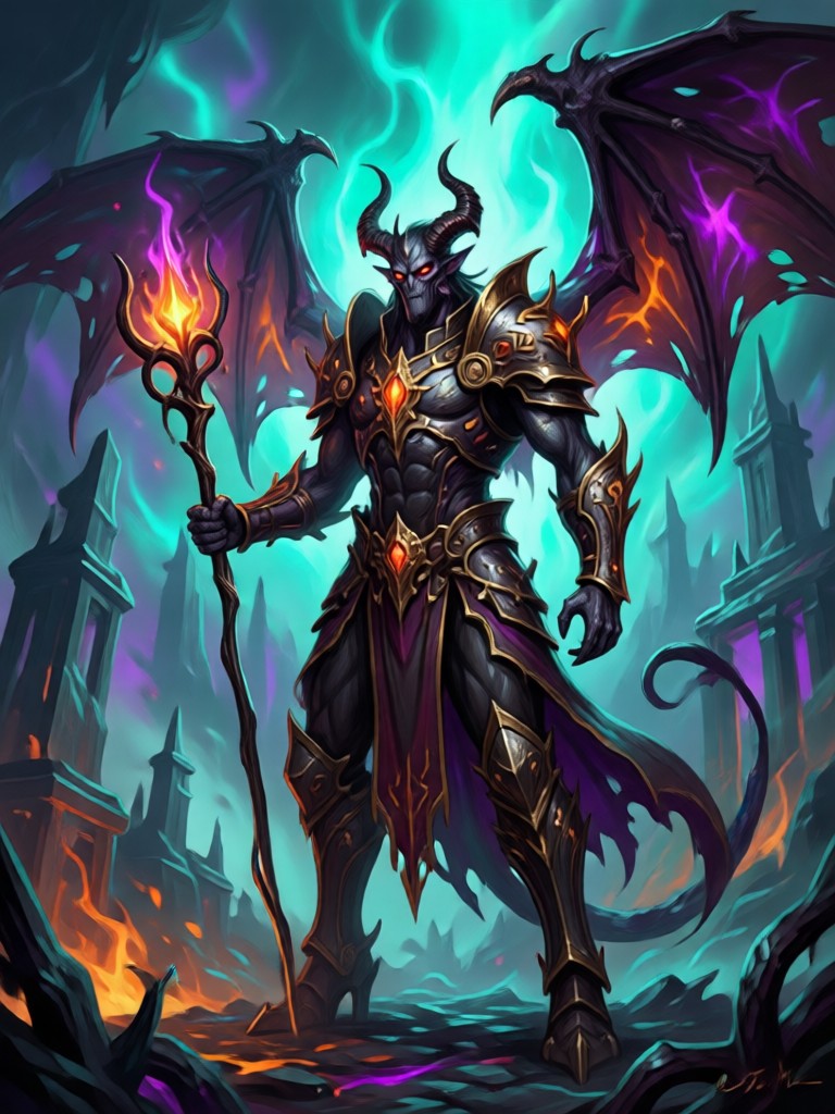Dark fantasy AI art generator app preview