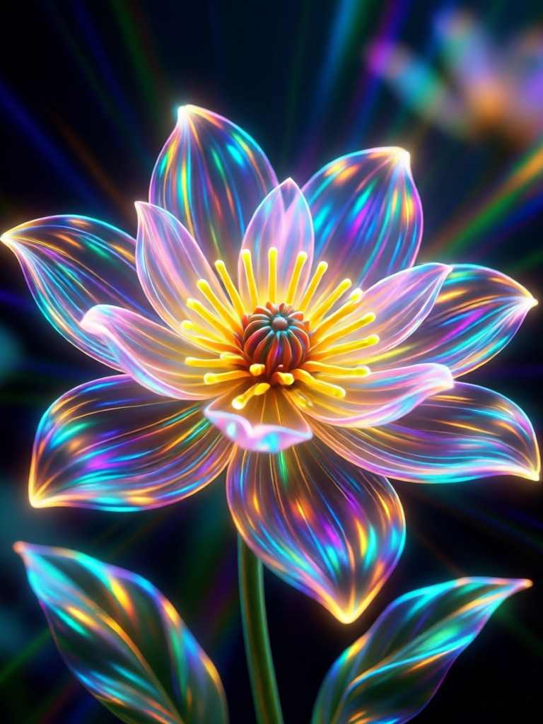 Woman with backlit AI Bloom hair glow effect