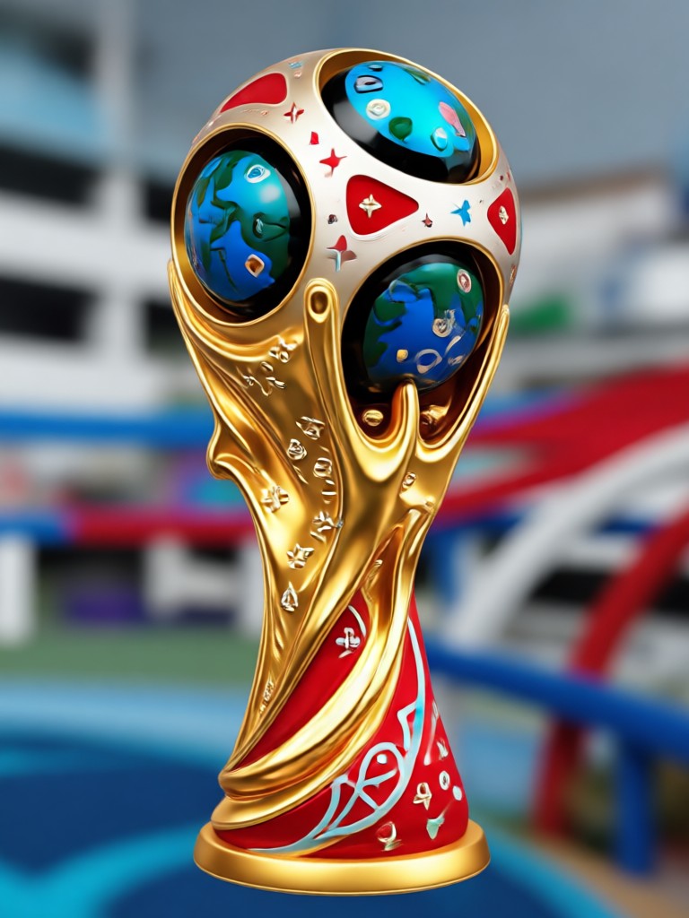 AI generated football fan poster with Argentinean flag