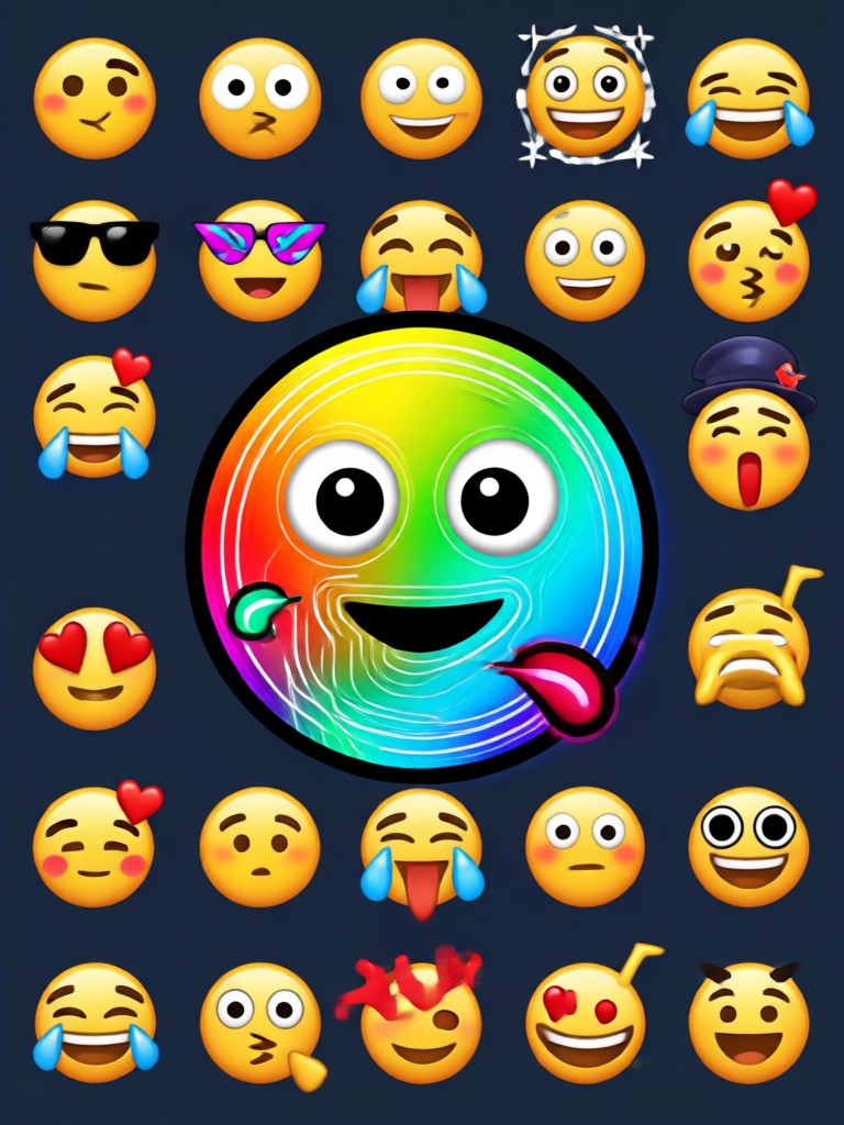 Karakter emoji seni pixel