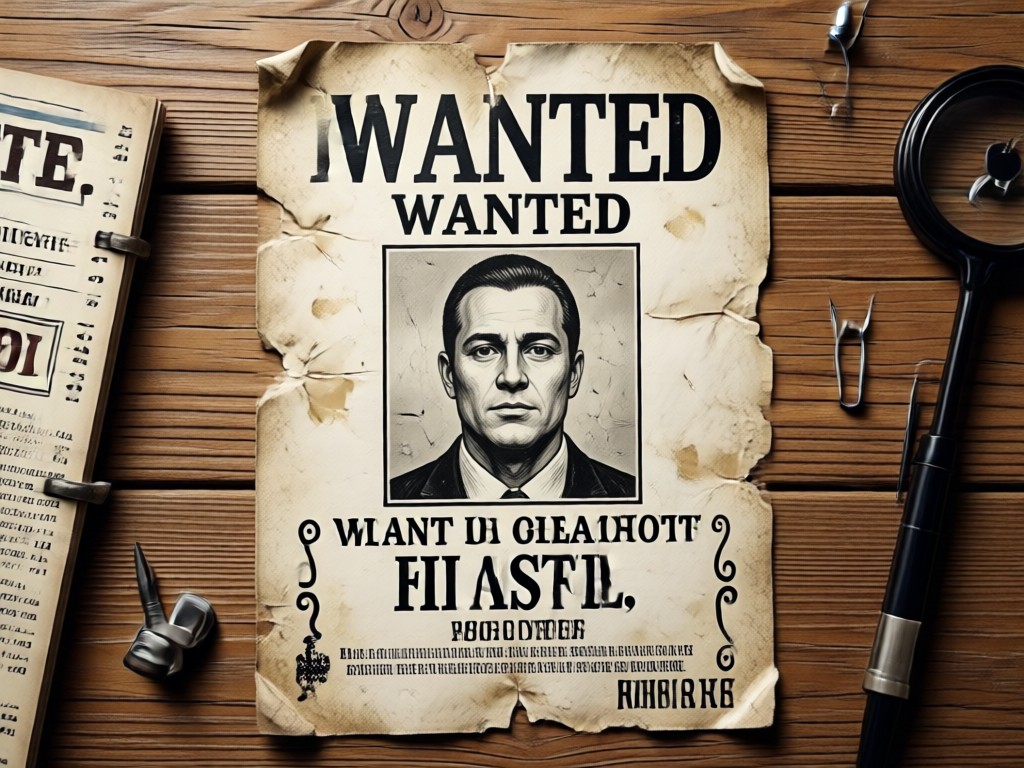 Customizable fields on an FBI wanted poster