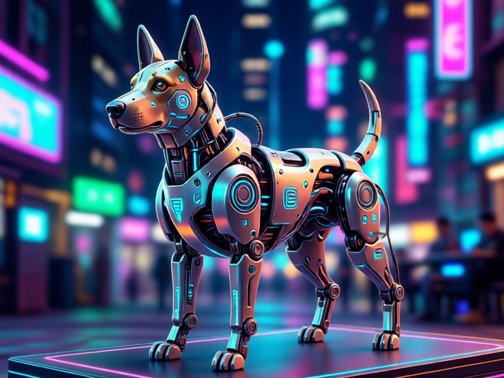 Static dog image turning into dancing video