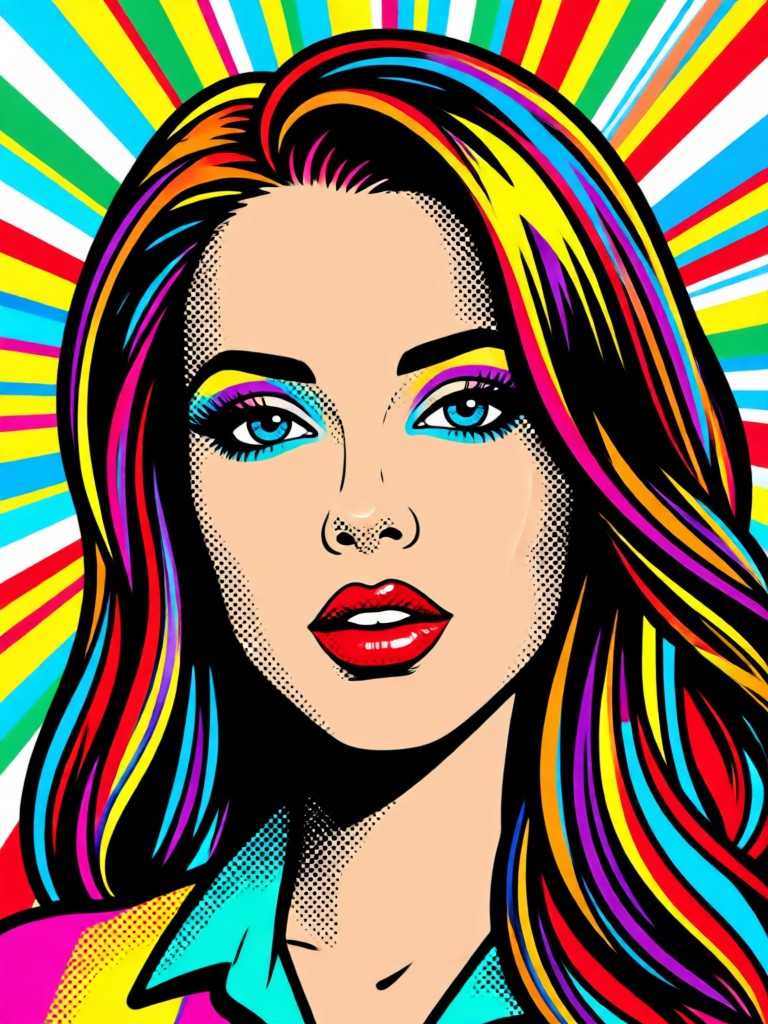 Pop art video game character design