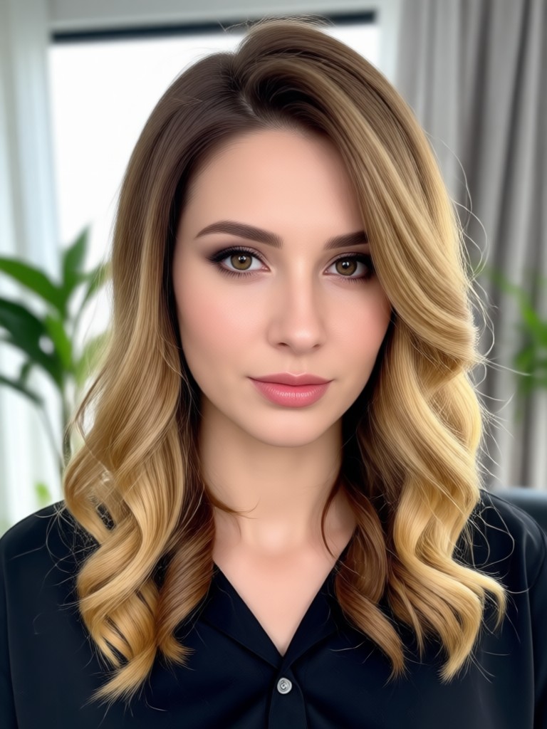 AI transformation men's hair style and color