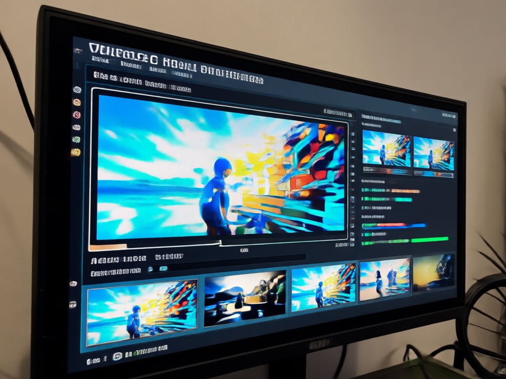 AI text to video generation process