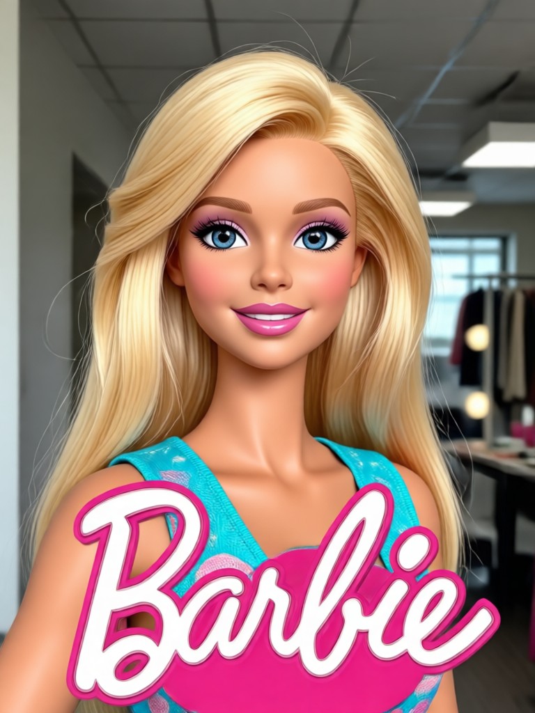 Transformasi filter Barbie sebelum dan sesudah