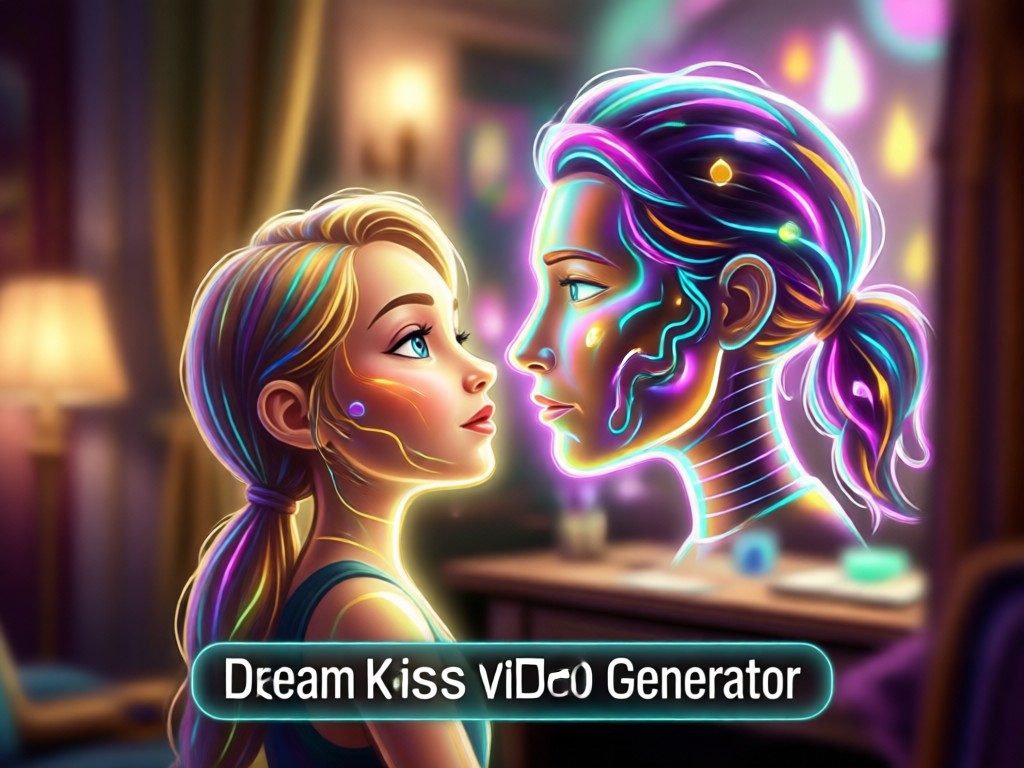 Traumhafter romantischer Kuss-Video-Maker Stilfilter