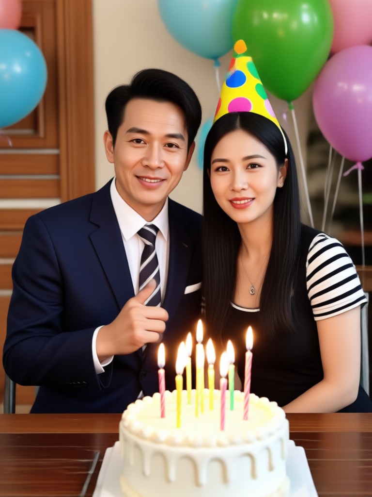Elegant champagne toast birthday video