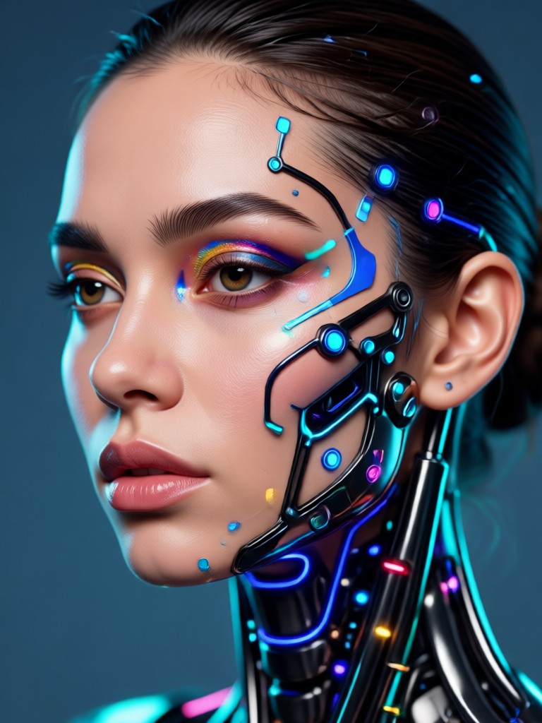 AI generated portrait with soft lighting