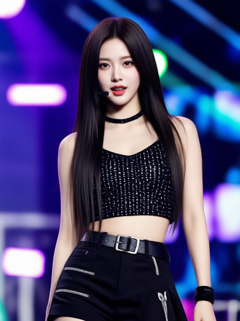 Retro Y2K style AI K-Pop idol result
