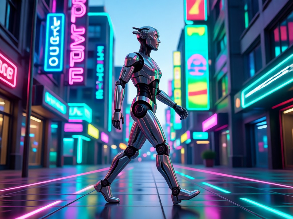 Different walking style templates in AI video generator