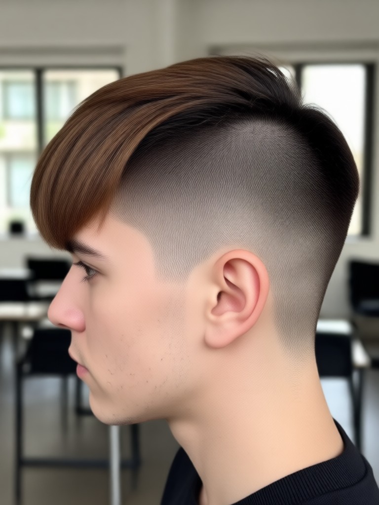 Bereksperimen dengan buzz cut ultra pendek