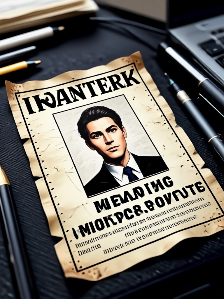 Fantasy creature wanted poster design