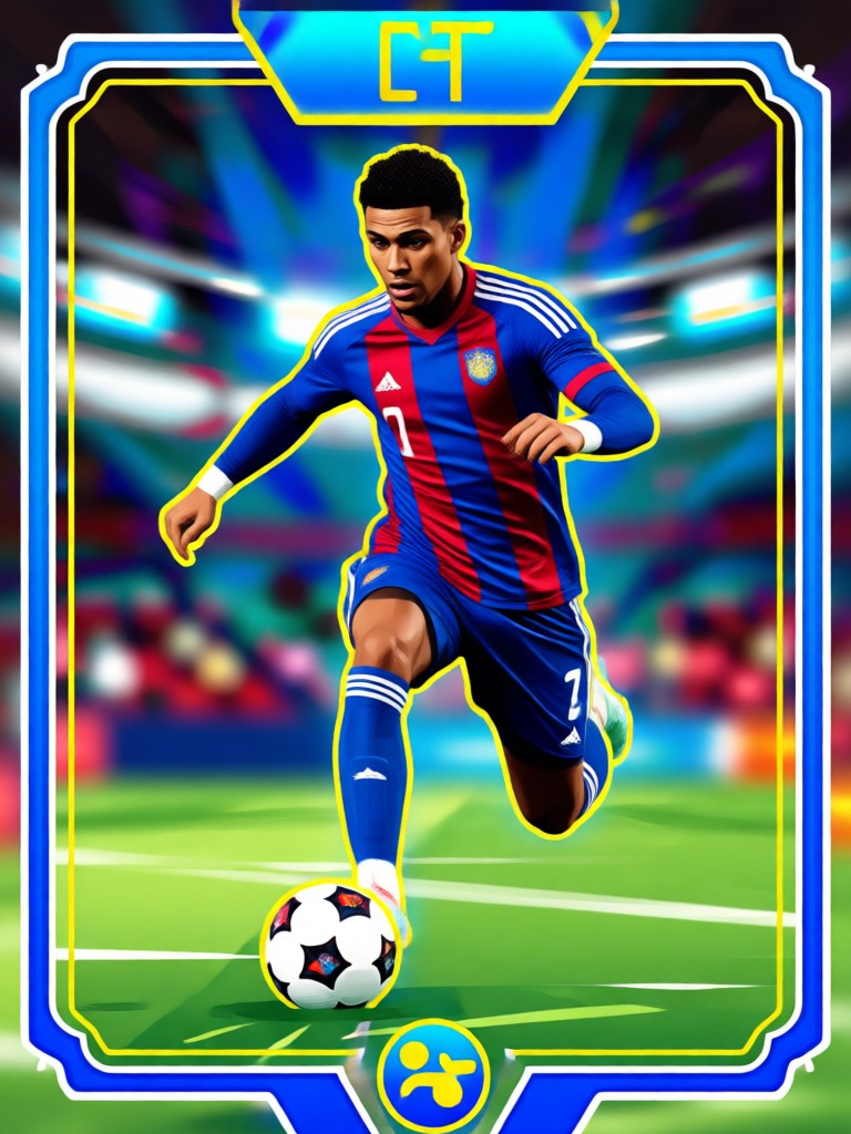 FUT style AI football card with high rating