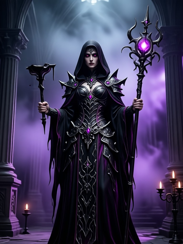 Gothic-Kalligrafie und Sigillen, KI-generiertes Design