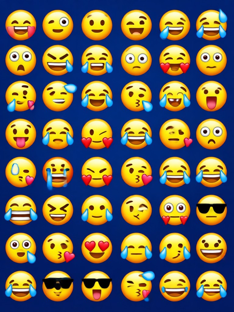 Gradient and neon aesthetic emoji for gaming profiles