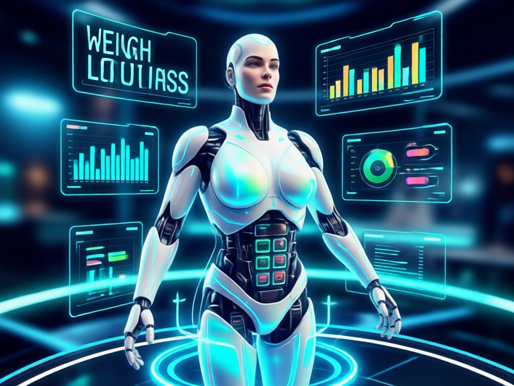 Adjustable weight loss intensity slider in AI simulator