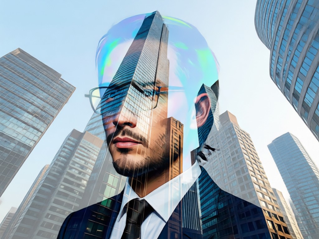 Easy mobile interface for double exposure creation