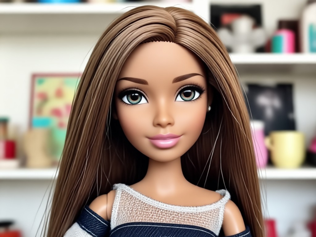 Proceso de transformación de selfie a muñeca Bratz