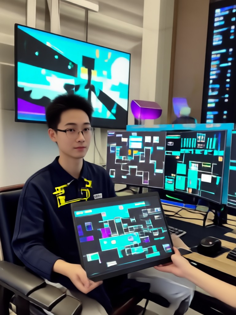 Realistic blinking animation from Meigen AI
