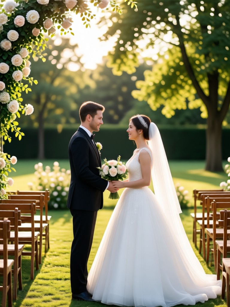 AI cultural traditional wedding portrait
