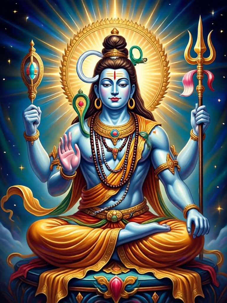 Mobile app creating AI Shiva art