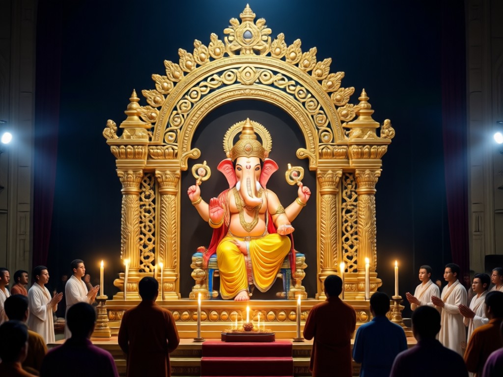 AI generated Lord Ganesha idol