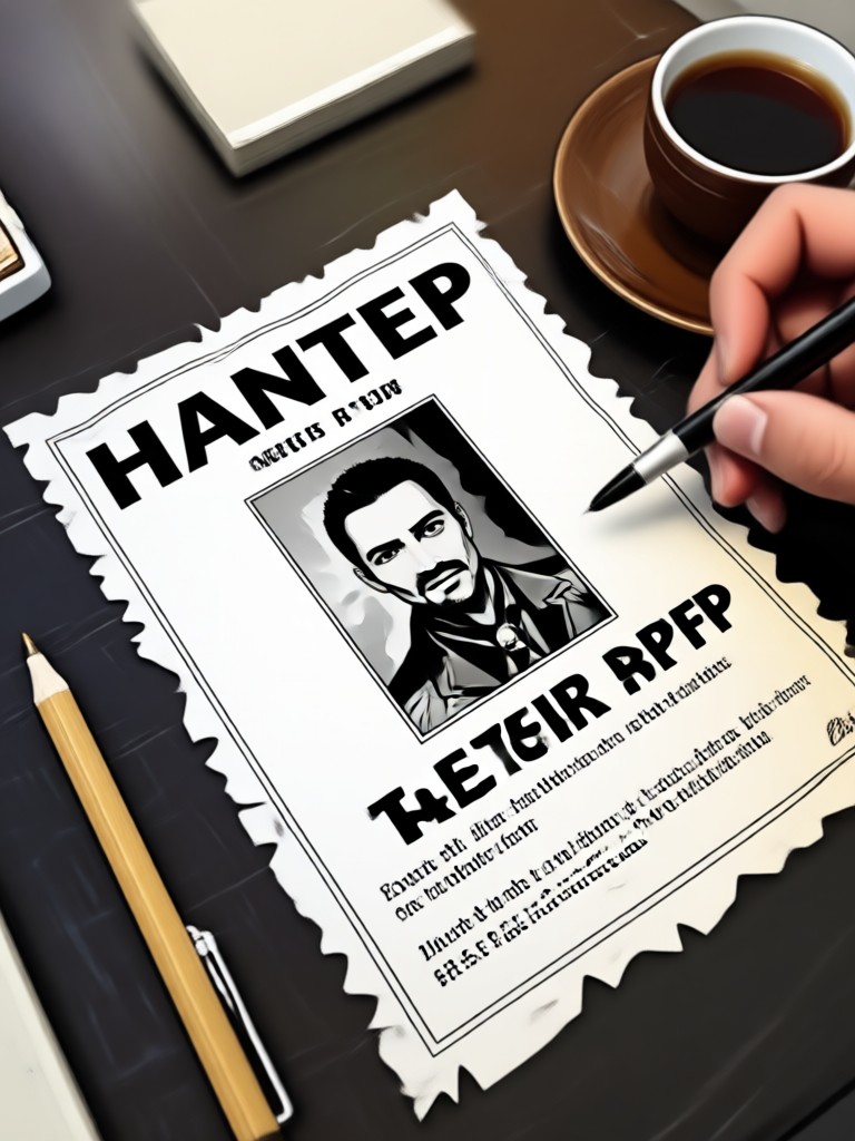 Wildwest-Cowboy Steckbrief KI-Generierung