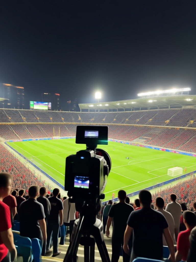 Final result showcasing the power of the stadium camera AI effect