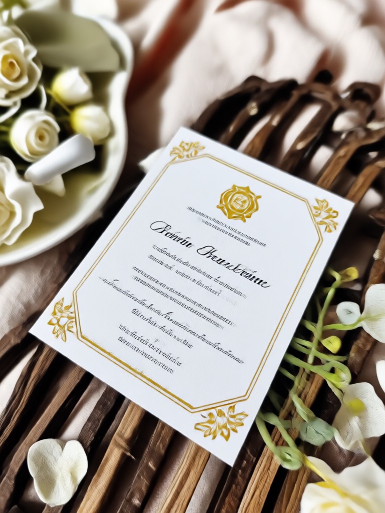 Destination wedding card with map illustration