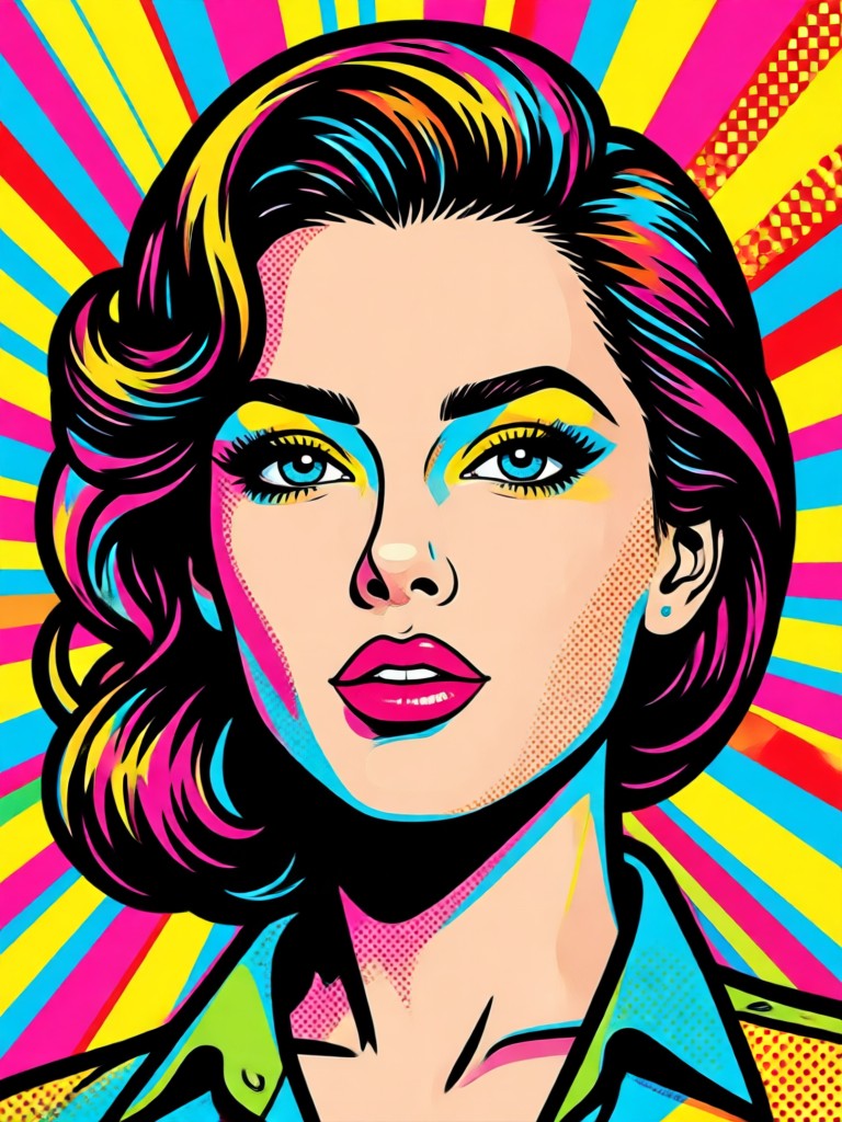 Food photography turned into fun pop art