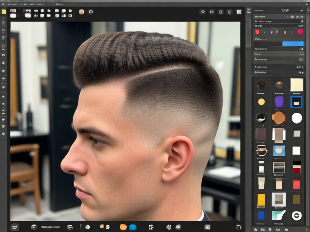 AI precision taper fade blending and contouring