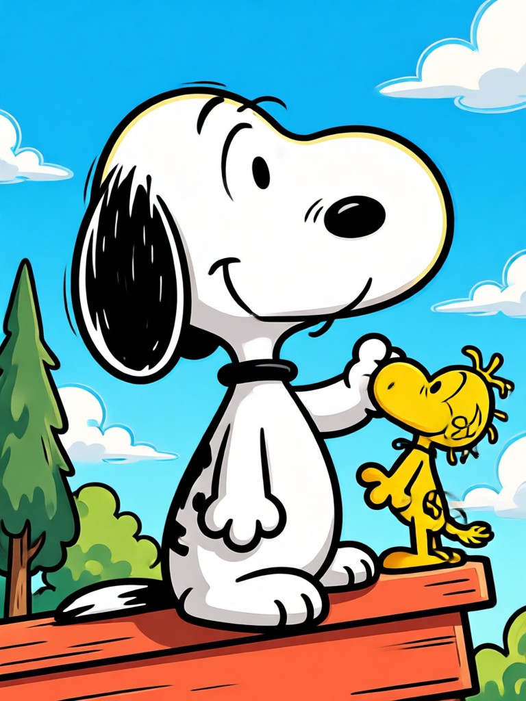 Exemplo de transformação com Filtro AI Snoopy