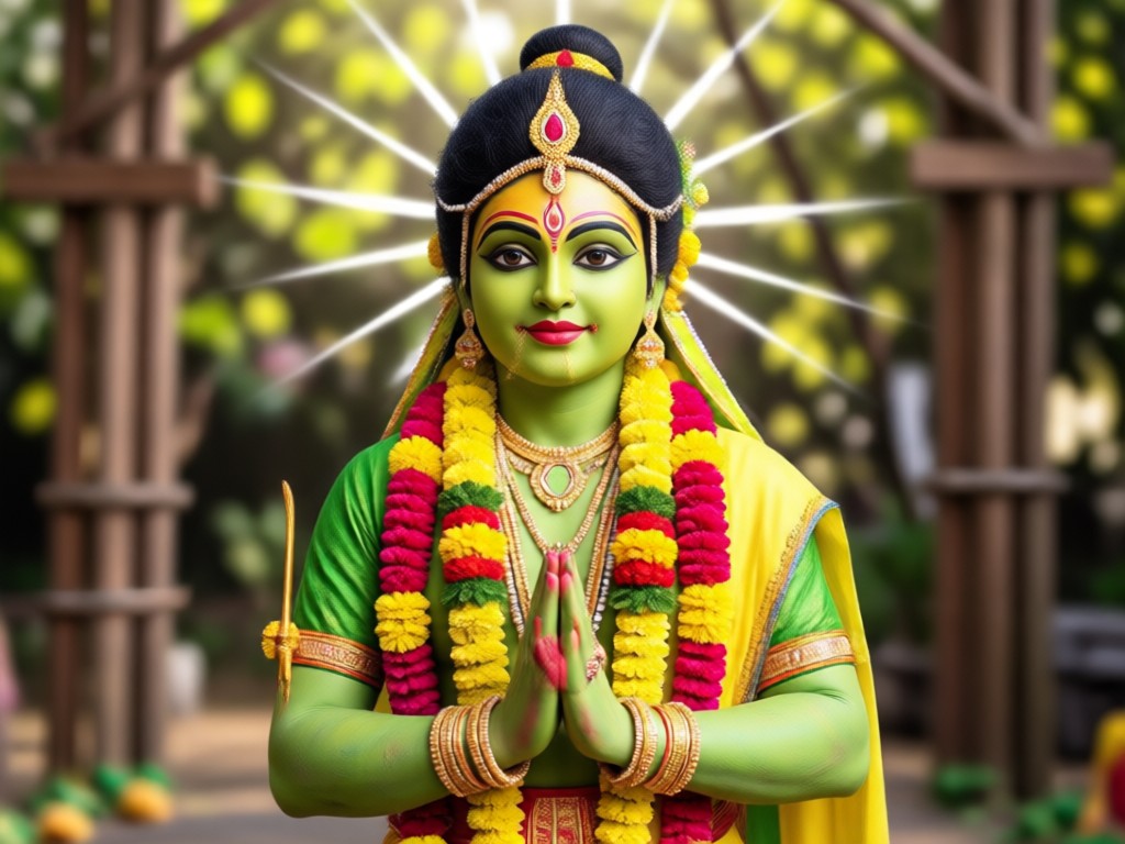 हाथों पर AI जनरेटेड मेंहदी और ज्वेलरी