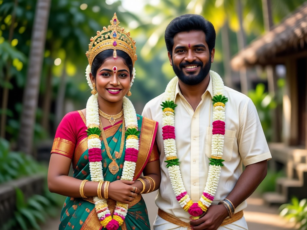 Close up of AI generated Kasavu saree and Mundu details