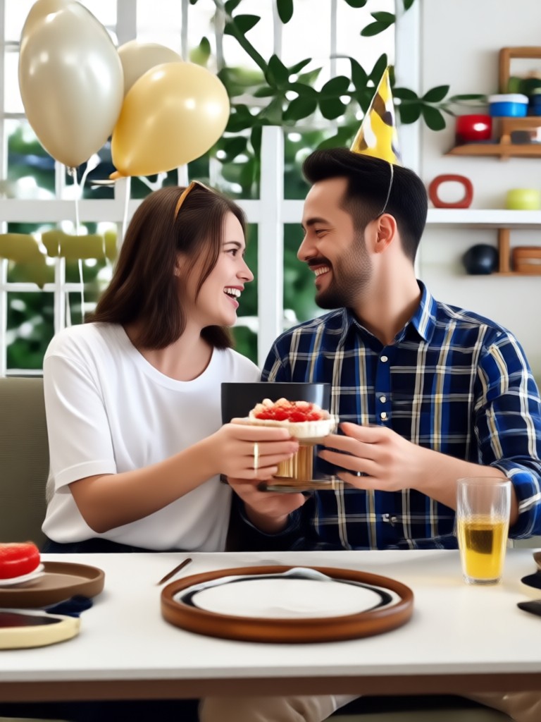 AI birthday video with personalized message overlay