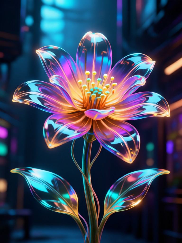 AI generated elegant wedding centerpiece
