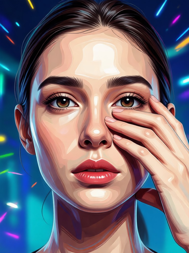 Dramatic AI expression change to a cinematic look