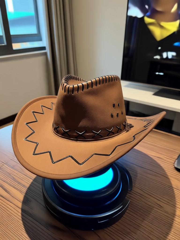 Vintage Gambler Style Cowboy Hat