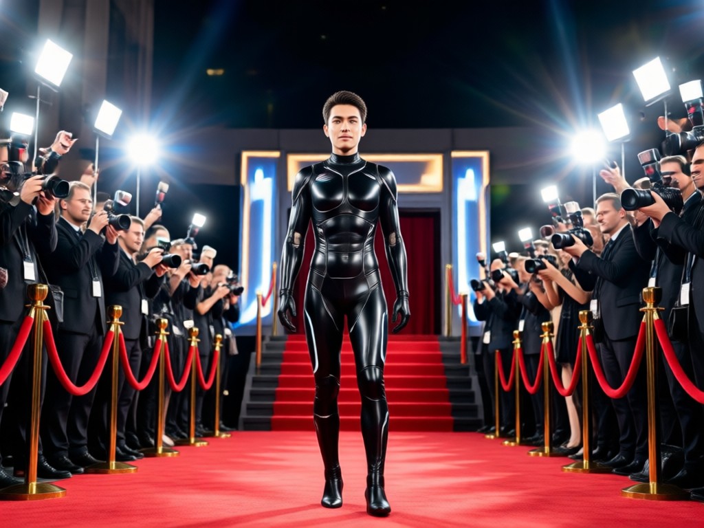 AI generated red carpet poses and stances